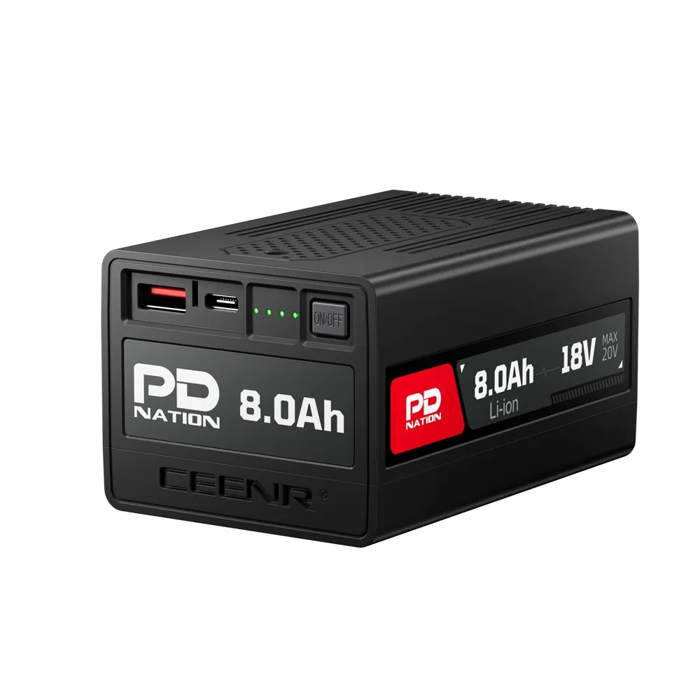 CEENR PDnation™ 8.0Ah Universal Battery — 1,600+ Tools, 100W USB-C — view 7